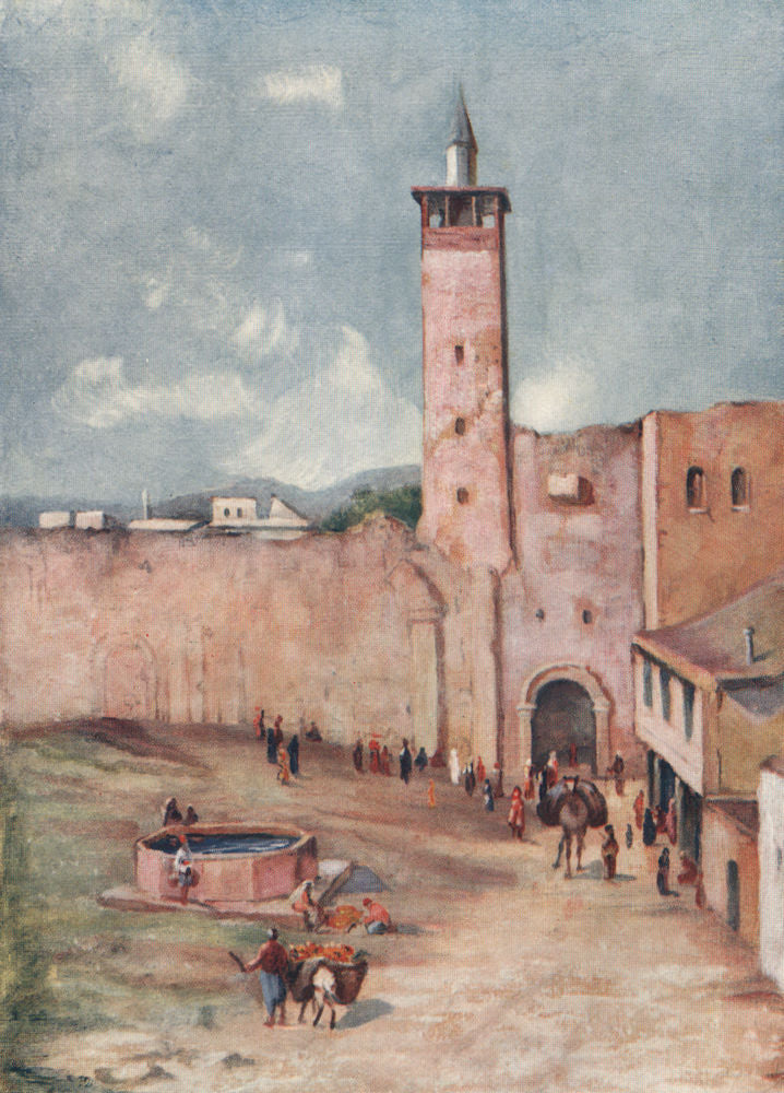 DAMASCUS. Bab Sharqi; Gate of the Sun by Margaret Thomas. Syria 1908 old print